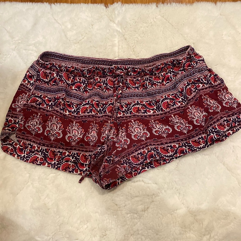 AEO American Eagle outfitters lounge sleep tribal Aztec booty shorts